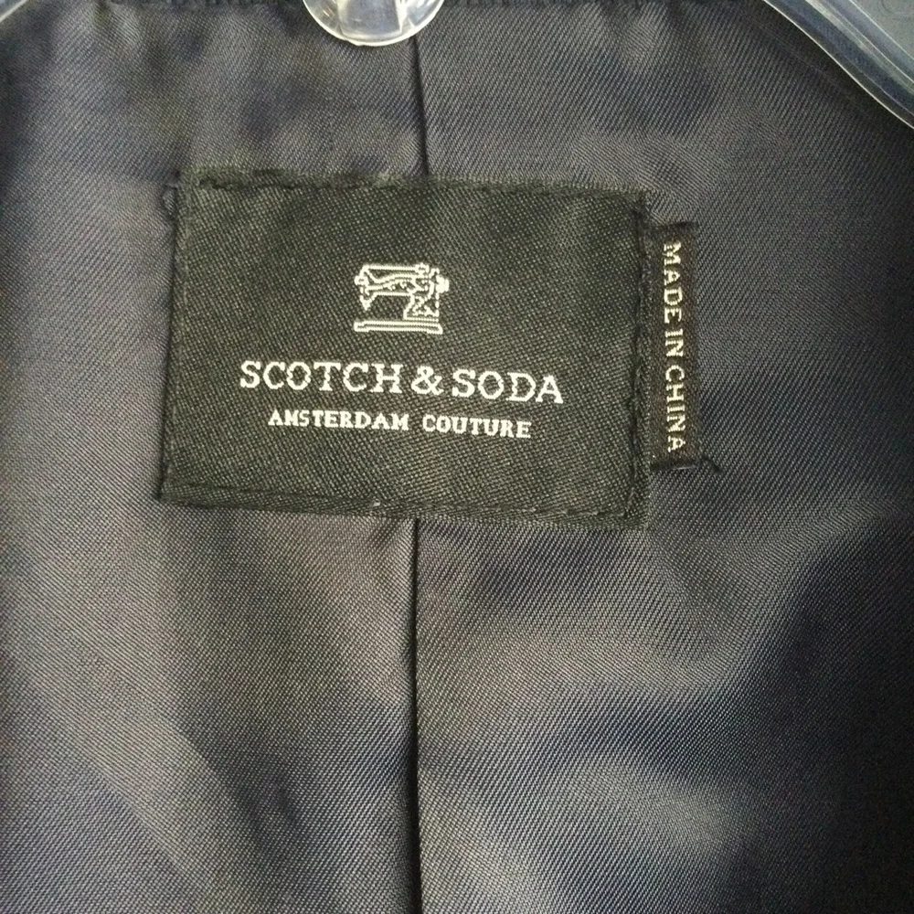 SCOTCH & SODA Men’s Linen Cotton Blend Blazer Navy Blue Sz Large/EU 50